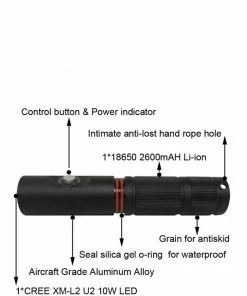 Atorch WP02 1000 Lumen Rechargeable Dive Torch