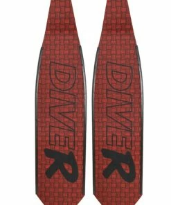 Fins DiveR Freediving Fin Blades - Carbon Innegra Red