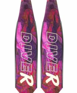 DiveR Freediving Fin Blades - Pink Mermaid