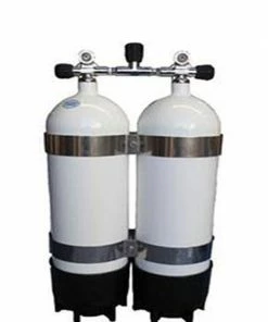 Faber 10.5L Steel Twin Tanks With Manifold & Bands