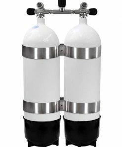 Tanks, Valves & Accessories Faber 12.2L Steel Twin Tanks With Manifold & Bands