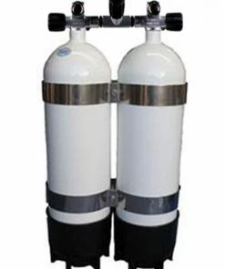 Tanks, Valves & Accessories Faber 12L HP (300 Bar) Steel Twin Tanks With Manifold & Bands