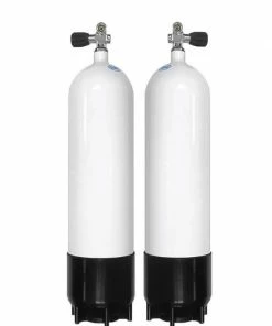 Faber 7L Steel Sidemount Tanks With Opposite Valves Tanks, Valves & Accessories