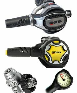 Mares Abyss Adj 62X (DIN Or Yoke) W/ Octopus & Free Termo Gauge