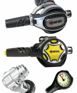 Mares Abyss Adj 62X (DIN Or Yoke) W/ Octopus & Free Termo Gauge