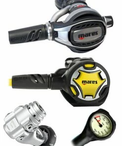 Mares Abyss Adj 62X (DIN Or Yoke) W/ Octopus & Free Termo Gauge