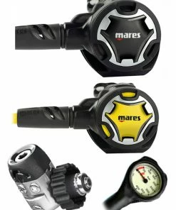 Mares Dual 15X (DIN Or Yoke) W/ Octopus & Free Termo Gauge Regulator Sets