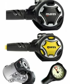 Mares Dual 15X (DIN Or Yoke) W/ Octopus & Free Termo Gauge Regulator Sets