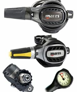 Mares Epic Adj 82X PVD (DIN Or Yoke) W/ Octopus & Free Termo Gauge 19 Mares Epic Adj 82X PVD (DIN Or Yoke) W/ Octopus & Free Termo Gauge