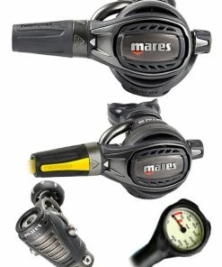 Mares Epic Adj 82X PVD (DIN Or Yoke) W/ Octopus & Free Termo Gauge 22 Mares Epic Adj 82X PVD (DIN Or Yoke) W/ Octopus & Free Termo Gauge