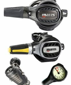 Mares Epic Adj 82X PVD (DIN Or Yoke) W/ Octopus & Free Termo Gauge 24 Mares Epic Adj 82X PVD (DIN Or Yoke) W/ Octopus & Free Termo Gauge