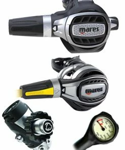 Regulator Sets Mares Ultra Adj 82X (DIN Or Yoke) W/ Octopus & Free Termo Gauge