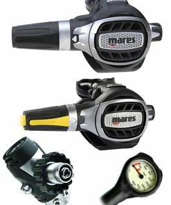 Regulator Sets Mares Ultra Adj 82X (DIN Or Yoke) W/ Octopus & Free Termo Gauge