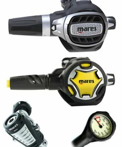 Regulator Sets Mares Ultra Adj 82X (DIN Or Yoke) W/ Octopus & Free Termo Gauge