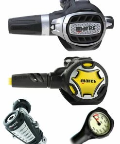 Regulator Sets Mares Ultra Adj 82X (DIN Or Yoke) W/ Octopus & Free Termo Gauge