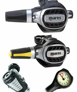 Regulator Sets Mares Ultra Adj 82X (DIN Or Yoke) W/ Octopus & Free Termo Gauge
