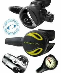 Oceanic Regulator Set: Delta 5 / EDX (DIN Or Yoke) / Alpha 8 Octopus & Free Termo Gauge Regulator Sets