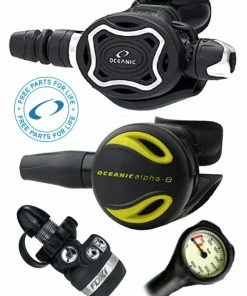 Oceanic Regulator Set: Zeo / FDXi (DIN Or Yoke) / Octopus & Free Termo Gauge