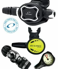 Oceanic Regulator Set: Zeo / FDXi (DIN Or Yoke) / Octopus & Free Termo Gauge 17 Oceanic Regulator Set: Zeo / FDXi (DIN Or Yoke) / Octopus & Free Termo Gauge