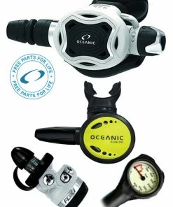 Oceanic Regulator Set: Zeo / FDXi (DIN Or Yoke) / Octopus & Free Termo Gauge 13 Oceanic Regulator Set: Zeo / FDXi (DIN Or Yoke) / Octopus & Free Termo Gauge