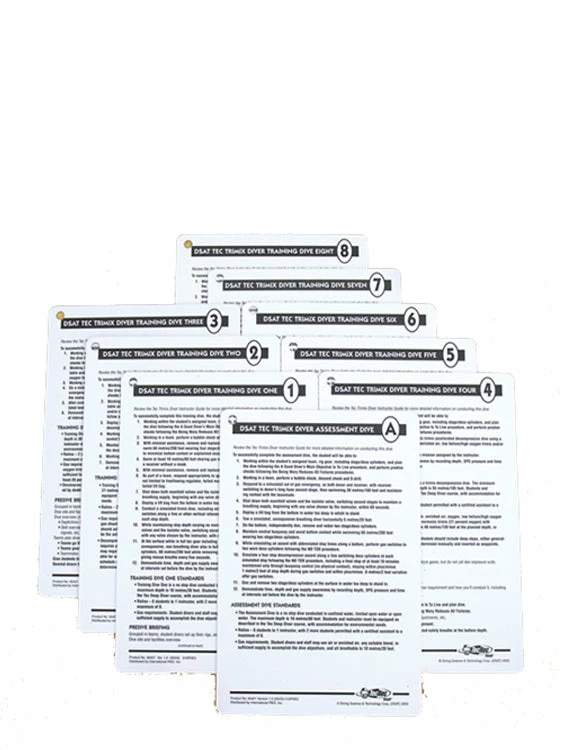 PADI ELearning & Manuals PADI Slates: Tec Trimix Diver Instructor Cue Cards 3 PADI ELearning & Manuals PADI Slates: Tec Trimix Diver Instructor Cue Cards