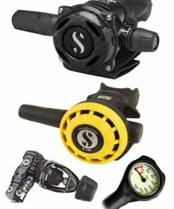 Scubapro Regulator Set: MK25 Evo Black Tech (DIN Or Yoke) / A700 Carbon / Octopus & Free Termo Gauge