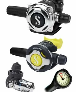 Regulator Sets Scubapro Regulator Set: MK25 Evo (DIN Or Yoke) / A700 / Octopus & Free Termo Gauge 17 Regulator Sets Scubapro Regulator Set: MK25 Evo (DIN Or Yoke) / A700 / Octopus & Free Termo Gauge