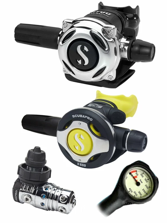 Regulator Sets Scubapro Regulator Set: MK25 Evo (DIN Or Yoke) / A700 / Octopus & Free Termo Gauge 10 Regulator Sets Scubapro Regulator Set: MK25 Evo (DIN Or Yoke) / A700 / Octopus & Free Termo Gauge