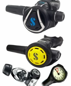 Scubapro Regulator Set: MK11 (DIN Or Yoke) / C370 / Octopus & Free Termo Gauge Regulator Sets