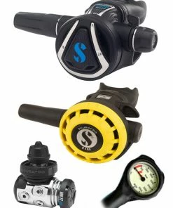 Regulator Sets Scubapro Regulator Set: MK17 Evo (DIN Or Yoke) / C370 / Octopus & Free Termo Gauge 11 Regulator Sets Scubapro Regulator Set: MK17 Evo (DIN Or Yoke) / C370 / Octopus & Free Termo Gauge