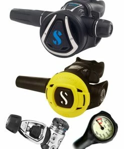 Regulator Sets Scubapro Regulator Set: MK17 Evo (DIN Or Yoke) / C370 / Octopus & Free Termo Gauge 12 Regulator Sets Scubapro Regulator Set: MK17 Evo (DIN Or Yoke) / C370 / Octopus & Free Termo Gauge