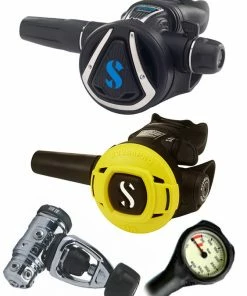 Scubapro Regulator Set: MK19 Evo (DIN Or Yoke) / C370 / R-Series Octopus & Free Termo Gauge Regulator Sets