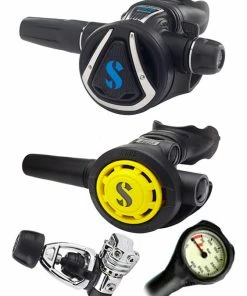 Scubapro Regulator Set: MK21 (DIN Or Yoke) / C370 / Octopus & Free Termo Gauge