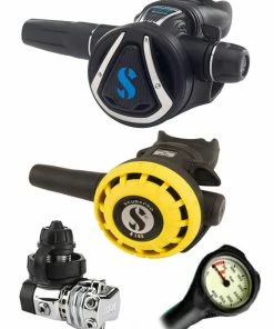 Scubapro Regulator Set: MK21 (DIN Or Yoke) / C370 / Octopus & Free Termo Gauge