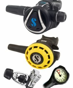 Scubapro Regulator Set: MK21 (DIN Or Yoke) / C370 / Octopus & Free Termo Gauge
