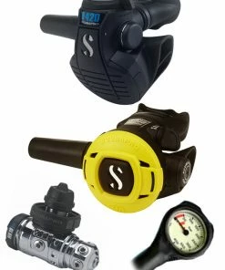Scubapro Regulator Set: MK19 Evo (DIN Or Yoke) / D420 / Octopus & Free Termo Gauge 13 Scubapro Regulator Set: MK19 Evo (DIN Or Yoke) / D420 / Octopus & Free Termo Gauge