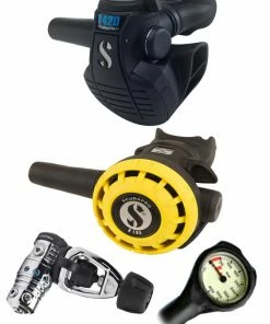 Regulator Sets Scubapro Regulator Set: MK25 Evo (DIN Or Yoke) / D420 / Octopus & Free Termo Gauge 10 Regulator Sets Scubapro Regulator Set: MK25 Evo (DIN Or Yoke) / D420 / Octopus & Free Termo Gauge