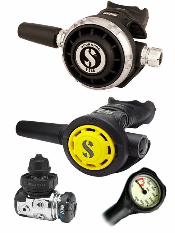 Scubapro Regulator Set: MK17 Evo (DIN Or Yoke) / G260 / Octopus & Free Termo Gauge Regulator Sets 5 Scubapro Regulator Set: MK17 Evo (DIN Or Yoke) / G260 / Octopus & Free Termo Gauge Regulator Sets