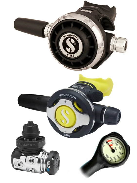 Scubapro Regulator Set: MK17 Evo (DIN Or Yoke) / G260 / Octopus & Free Termo Gauge Regulator Sets 7 Scubapro Regulator Set: MK17 Evo (DIN Or Yoke) / G260 / Octopus & Free Termo Gauge Regulator Sets
