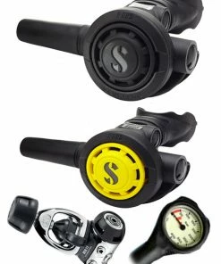 Scubapro Regulator Set: MK11 (DIN Or Yoke) / R095 / R-Series Octopus & Free Termo Gauge Regulator Sets