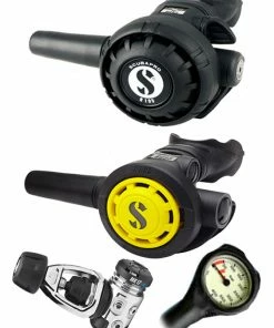 Scubapro Regulator Set: MK17 Evo (DIN Or Yoke) / R195 / R-Series Octopus & Free Termo Gauge