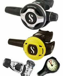 Scubapro Regulator Set: MK17 Evo (DIN Or Yoke) / S600 / Octopus & Free Termo Gauge 14 Scubapro Regulator Set: MK17 Evo (DIN Or Yoke) / S600 / Octopus & Free Termo Gauge