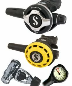 Scubapro Regulator Set: MK19 Evo (DIN Or Yoke) / S600 / Octopus & Free Termo Gauge Regulator Sets