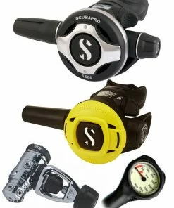 Scubapro Regulator Set: MK19 Evo (DIN Or Yoke) / S600 / Octopus & Free Termo Gauge Regulator Sets