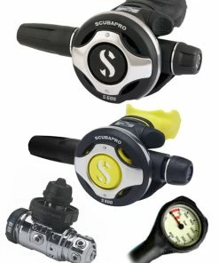 Scubapro Regulator Set: MK19 Evo (DIN Or Yoke) / S600 / Octopus & Free Termo Gauge Regulator Sets