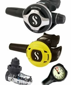 Regulator Sets Scubapro Regulator Set: MK25 Evo (DIN Or Yoke) / S600 / Octopus & Free Termo Gauge