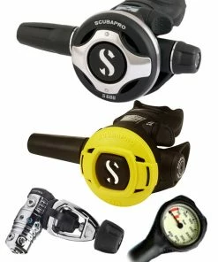 Regulator Sets Scubapro Regulator Set: MK25 Evo (DIN Or Yoke) / S600 / Octopus & Free Termo Gauge