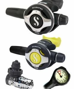 Regulator Sets Scubapro Regulator Set: MK25 Evo (DIN Or Yoke) / S600 / Octopus & Free Termo Gauge
