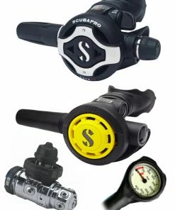 Scubapro Regulator Set: MK19 Evo (DIN Or Yoke) / S620 Ti / Octopus & Free Termo Gauge Regulator Sets