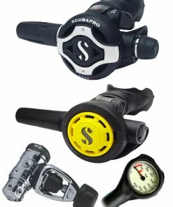 Scubapro Regulator Set: MK19 Evo (DIN Or Yoke) / S620 Ti / Octopus & Free Termo Gauge Regulator Sets